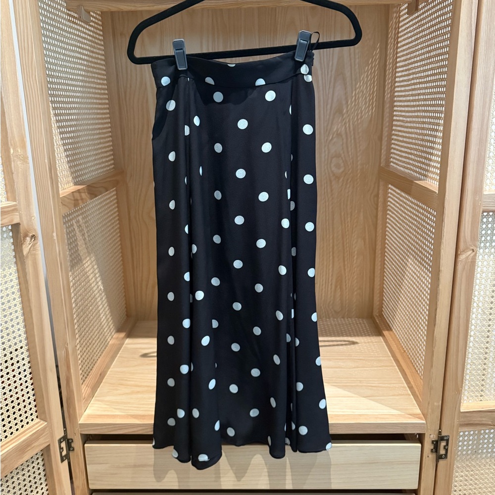 Zimmermann Polka Dot Black Skirt size 1, tailored waist to accommodate size 0